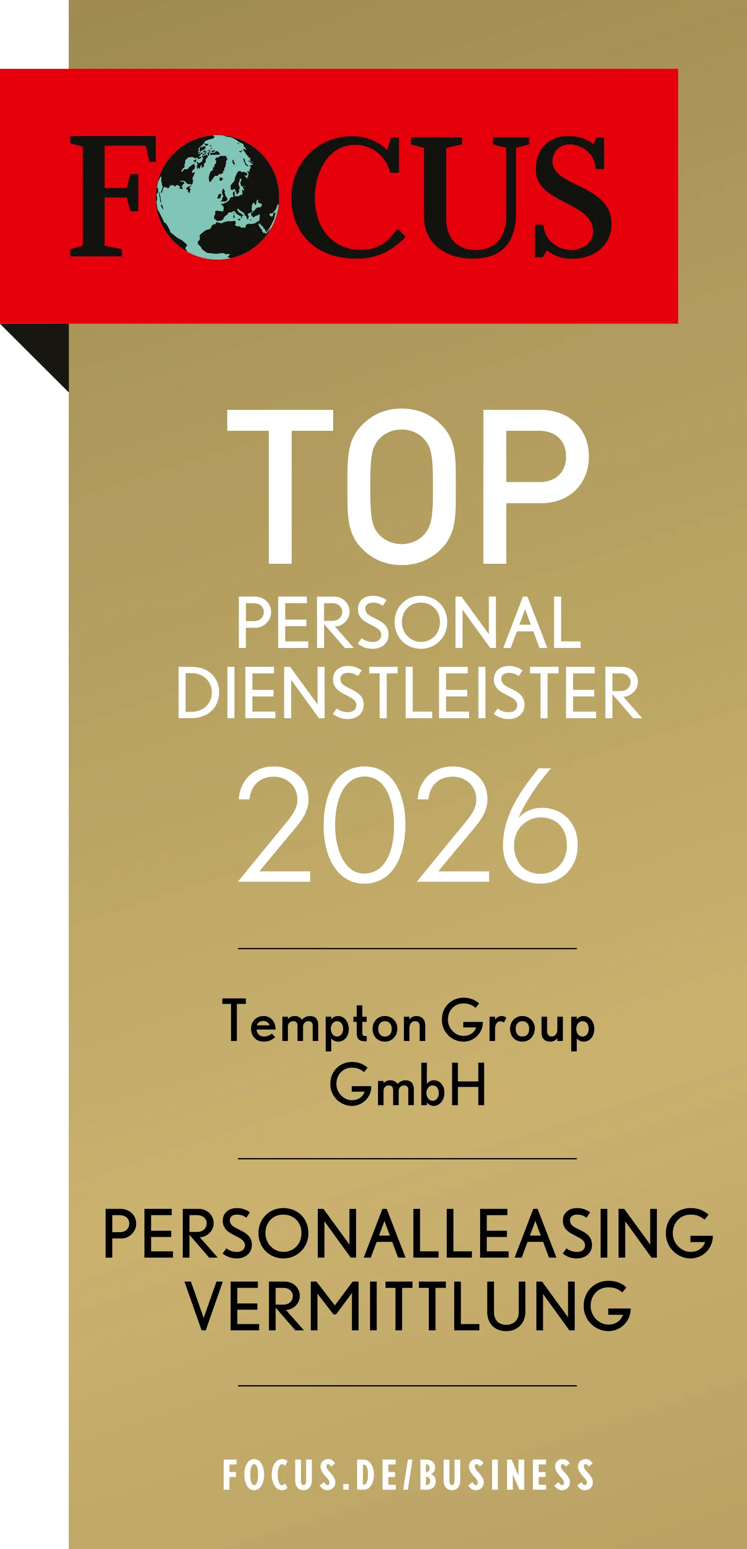 Focus TOP Personaldienstleister 2026